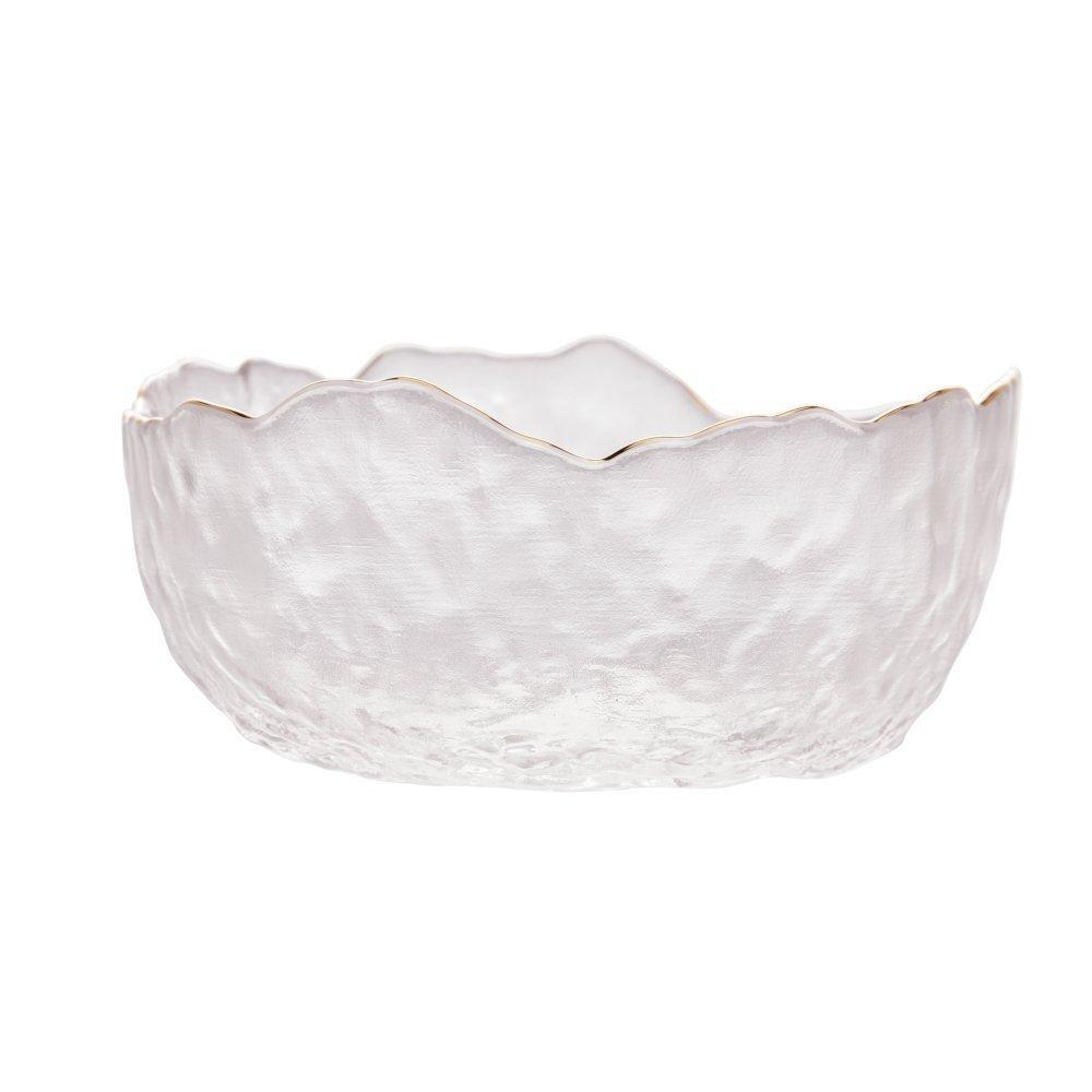 Bowl Wolff Taj De Cristal Borda Dourada Incolor