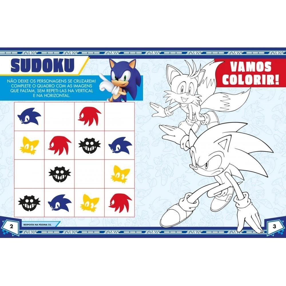 Livro Adesivos Sonic - Adesivos E Atividades