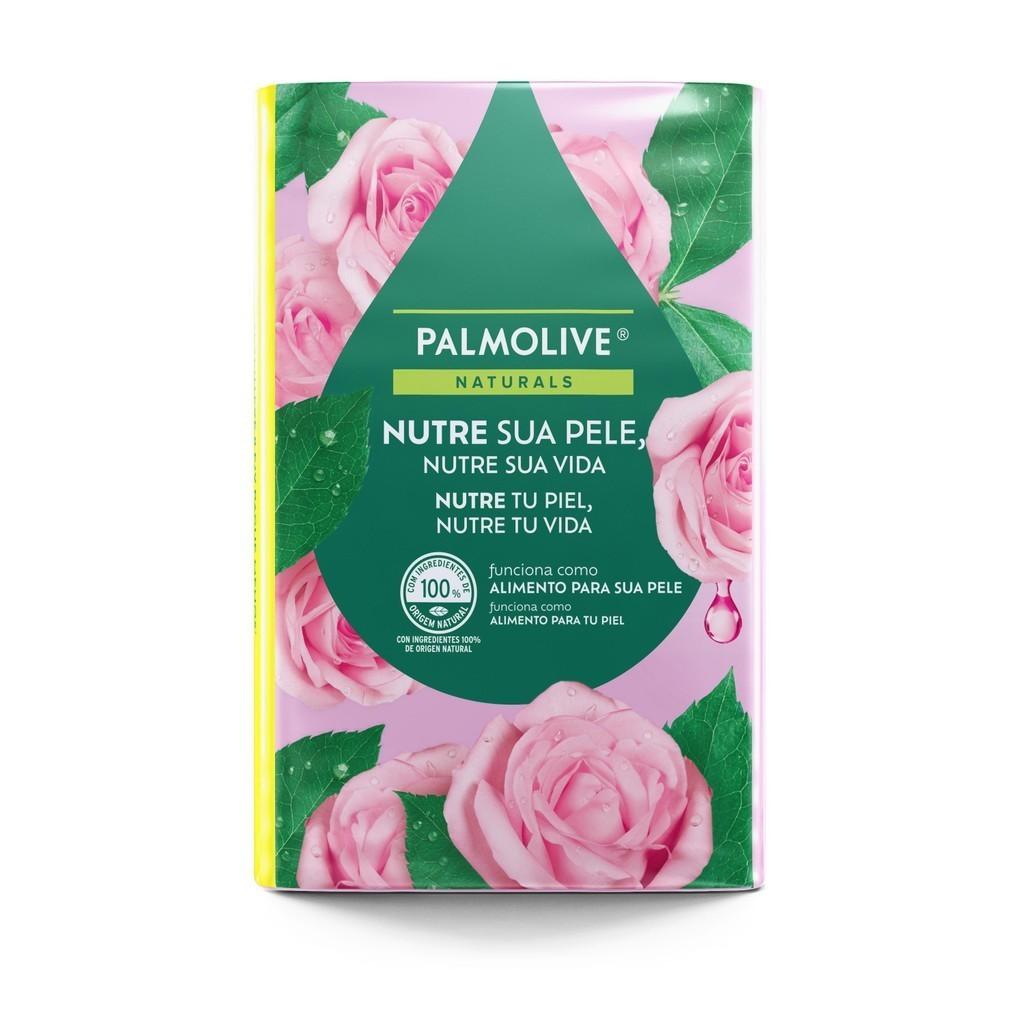 Sabonete Em Barra Palmolive Naturals Nutrição Cremosa Leite E Pétalas De Rosa 85g