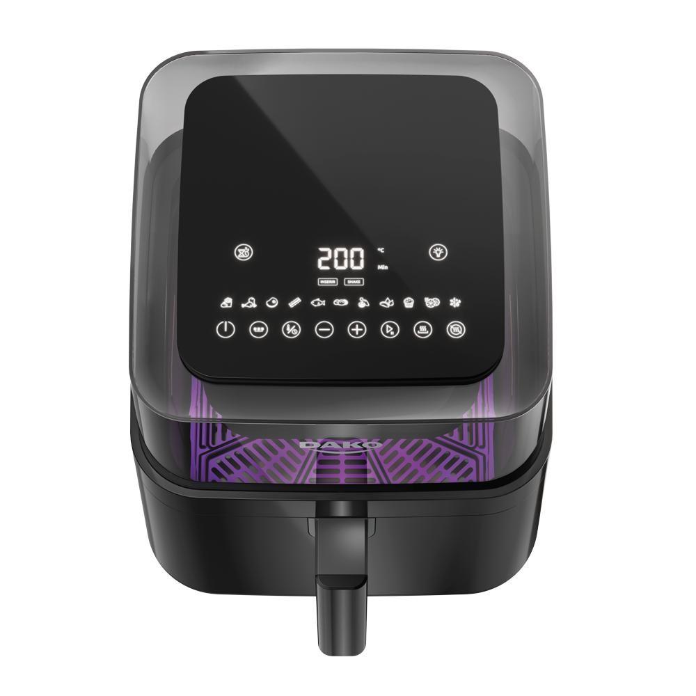 Fritadeira Air Fryer Dako Digital Com 6 Litros E Visor 360 4 Em 1 127V