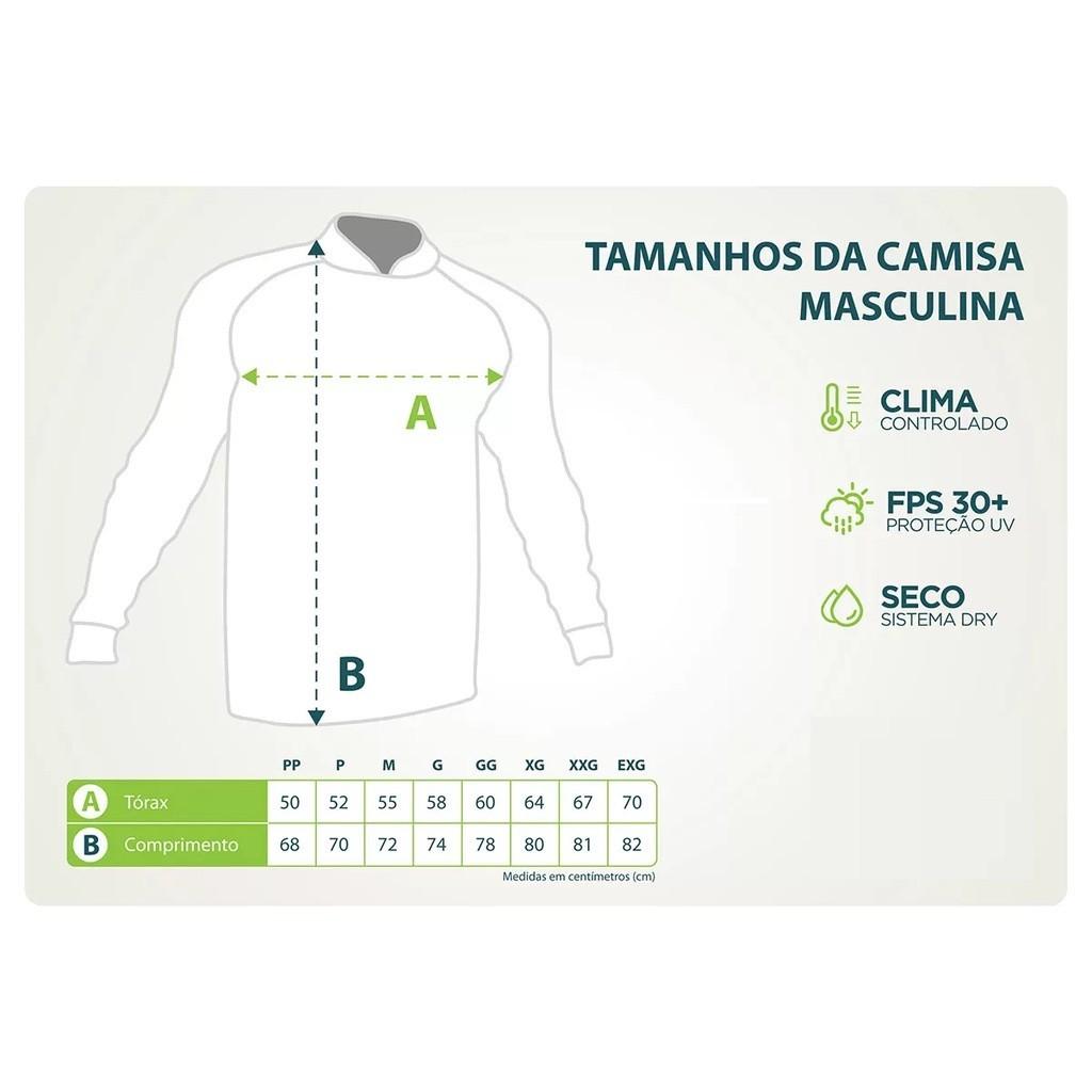 Camisa De Pesca Com Proteção Uv Camuflado 05 Presa Viva