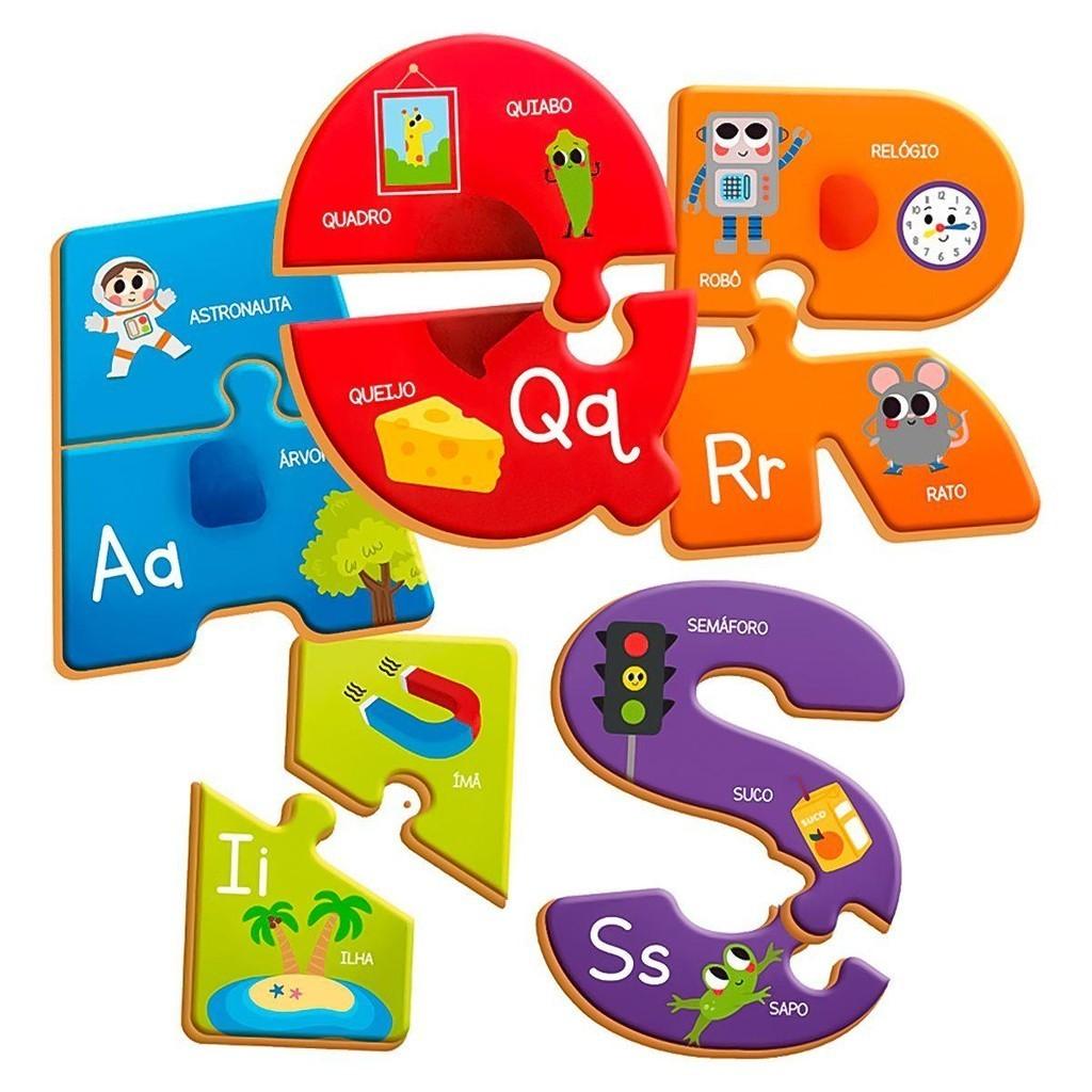 Quebra-cabeça Aprendendo O Abc - Brincadeira De Criança