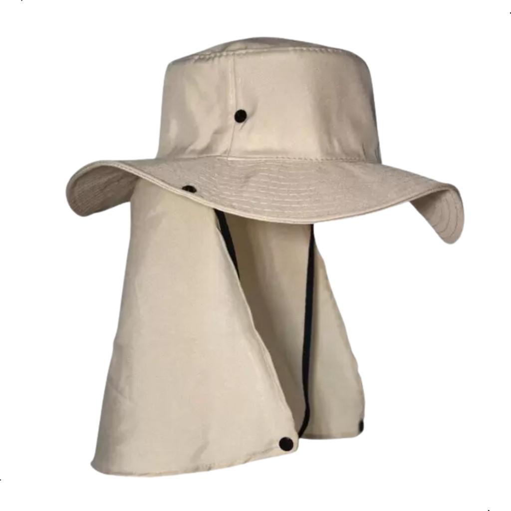 Chapéu Boné Pescador Caçador Carpinteiro Camping Caminhada Australiano Protetor De Nuca