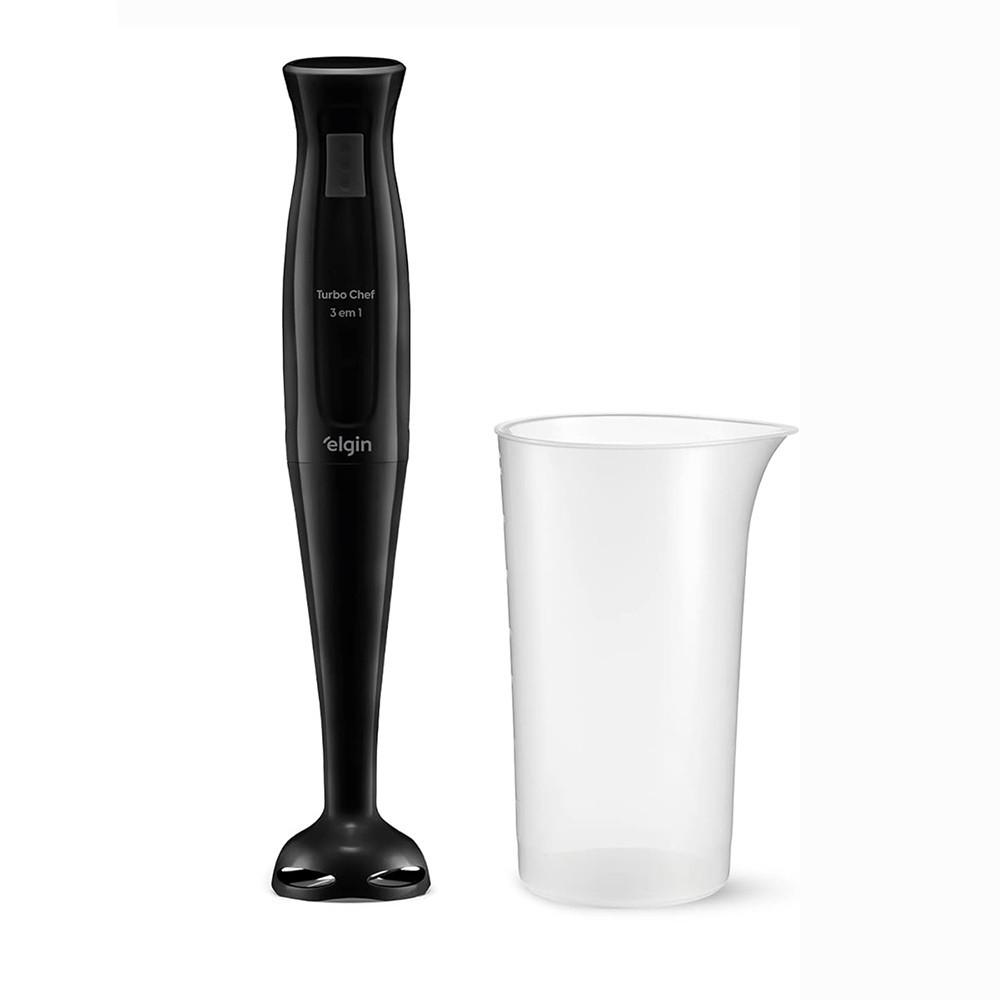 Mixer Elétrico Triturador Liquidificador Chef Mix-20 3 Em 1 200W Preto Elgin - 220V