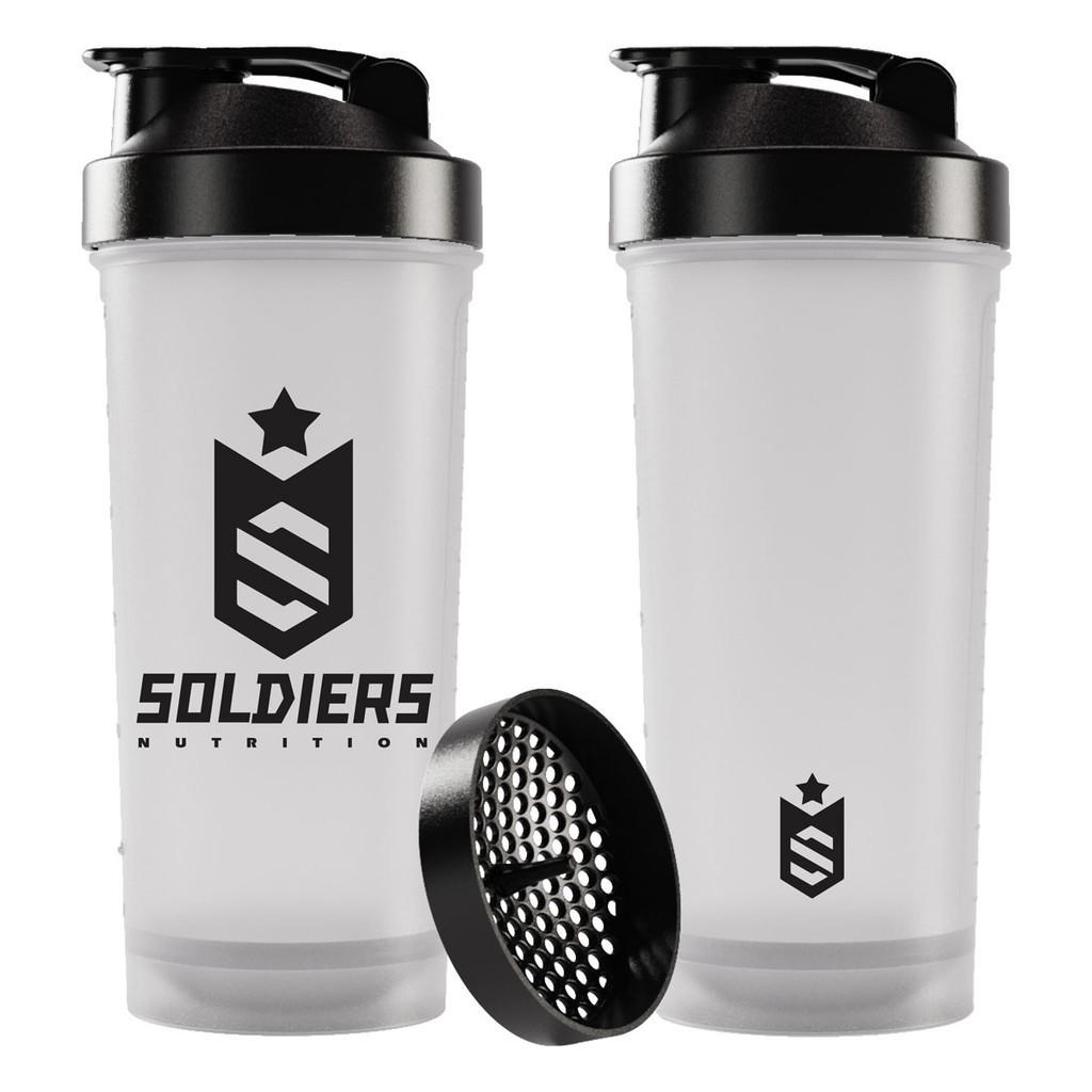 Coqueteleira Slim 600ml Soldiers Nutrition Acessório Academia Hidratação Esportiva