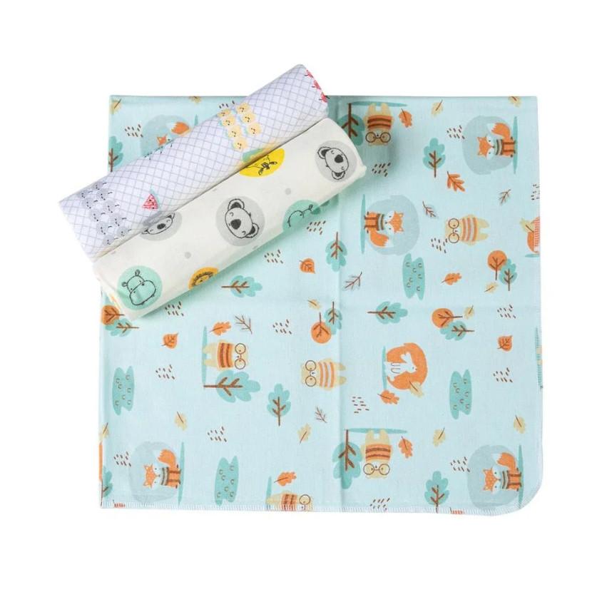 Kit Cueiro Karinho Flanelado Estampado 3 Peças
