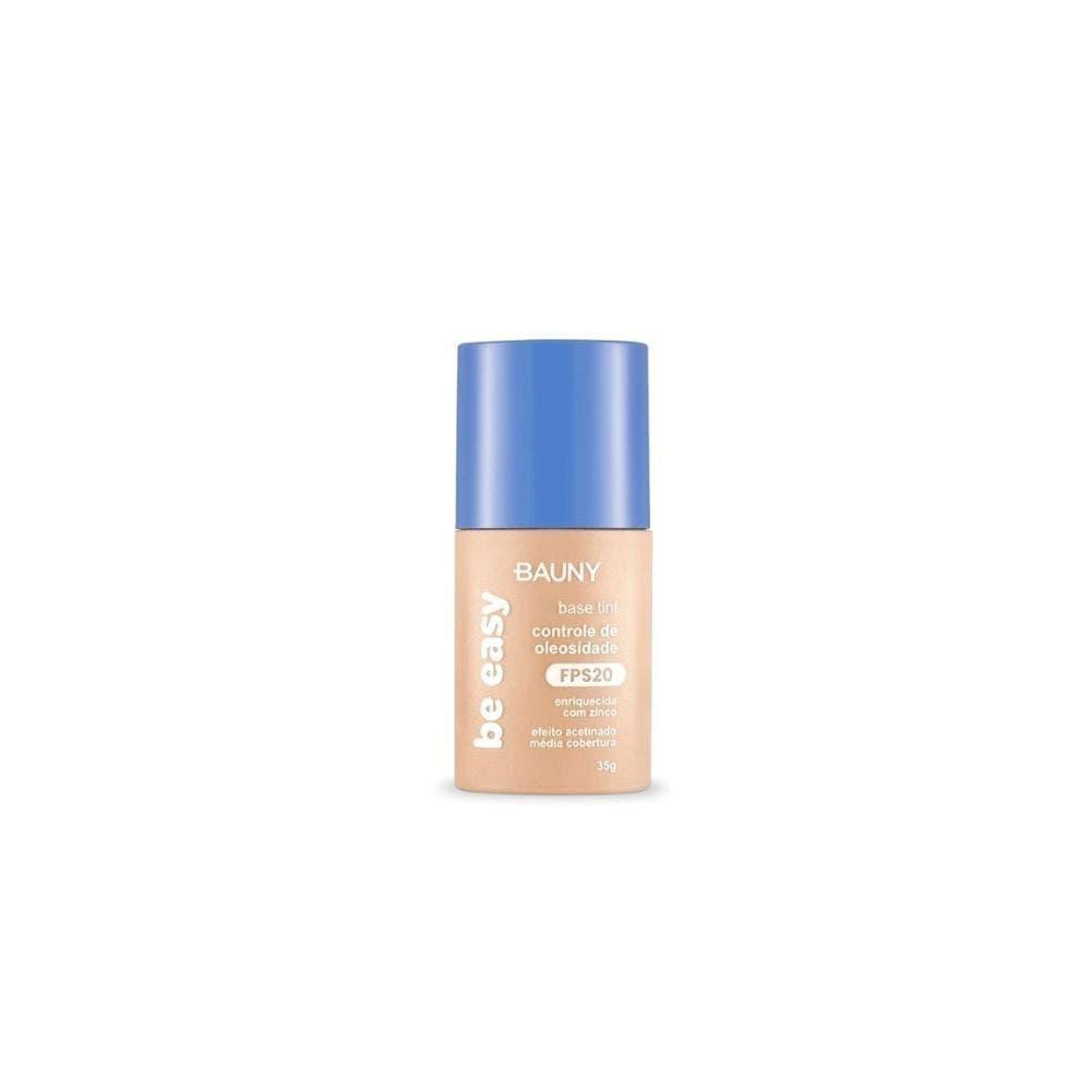 Base Facial Líquida Bauny Cosméticos Matte Acetinado FPS 20 Cor 010 27gr