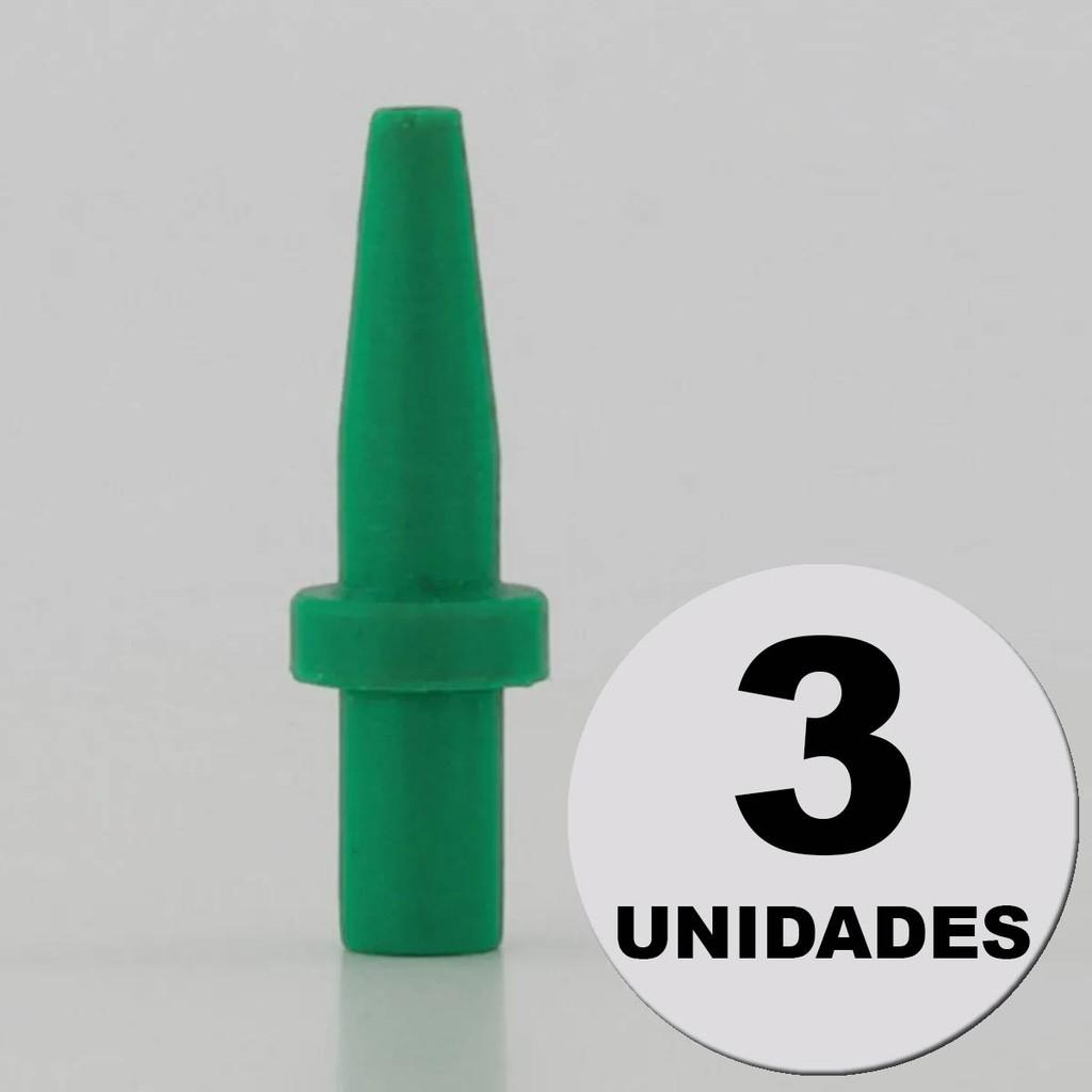 Kit 3 Miolos De Silicone Penalty Verde