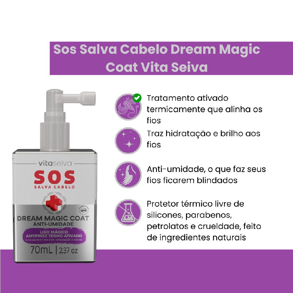Tratamento Dream Magic Coat Sos Salva Cabelo Vita Seiva 70ml