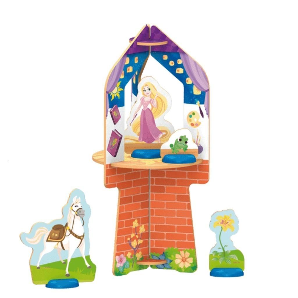 Brinquedo Playset Torre Da Rapunzel Disney Princesas 10 Peças Para Crianças A Partir De 3 Anos Xalingo