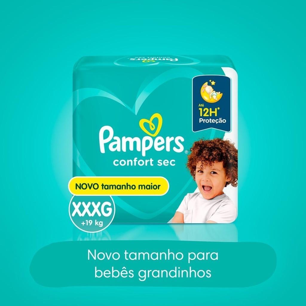 Fralda Pampers Confort Sec Xxxg Com 44un