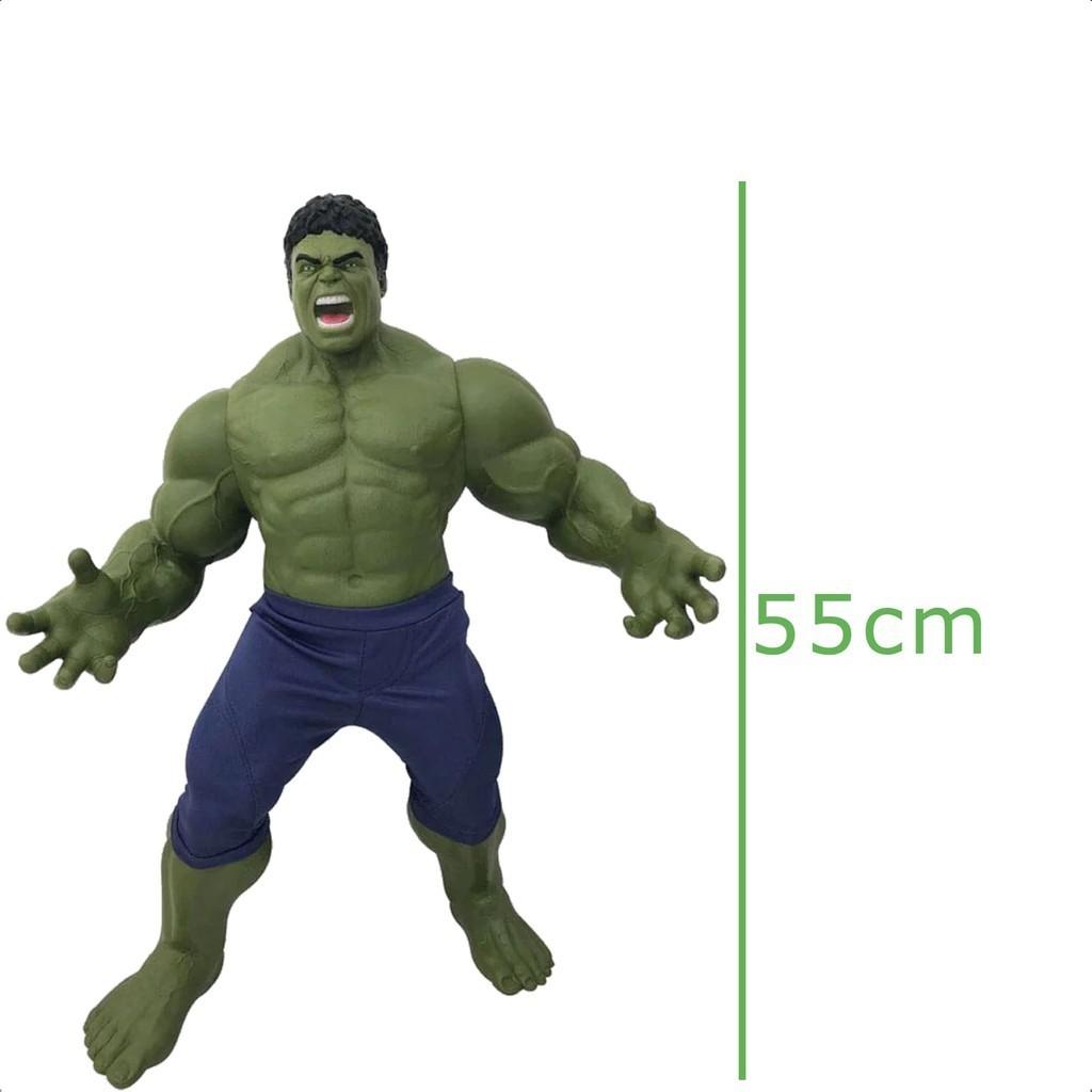 Boneco Hulk End Game Articulado Gigante 50CM +de 3 Anos Vingadores Mimo Toys Marvel Infantil