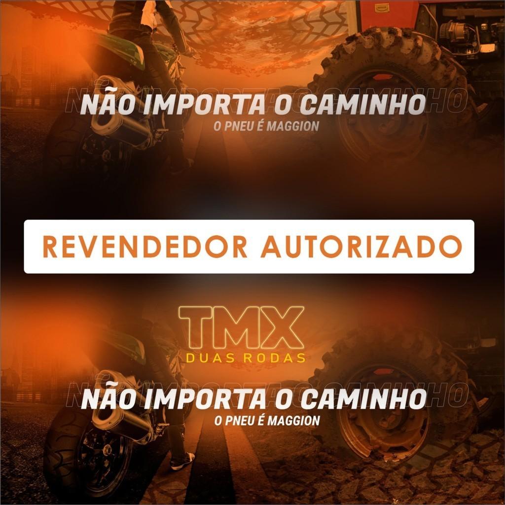 Pneus Para Moto Streetfighter 80/100-14 Traseiro E 60/100-17 Dianteiro Maggion Para Uso Com Câmara