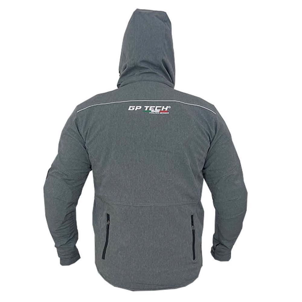 Jaqueta Motociclista Gp Tech Tour Casual Resistente À Água Cinza