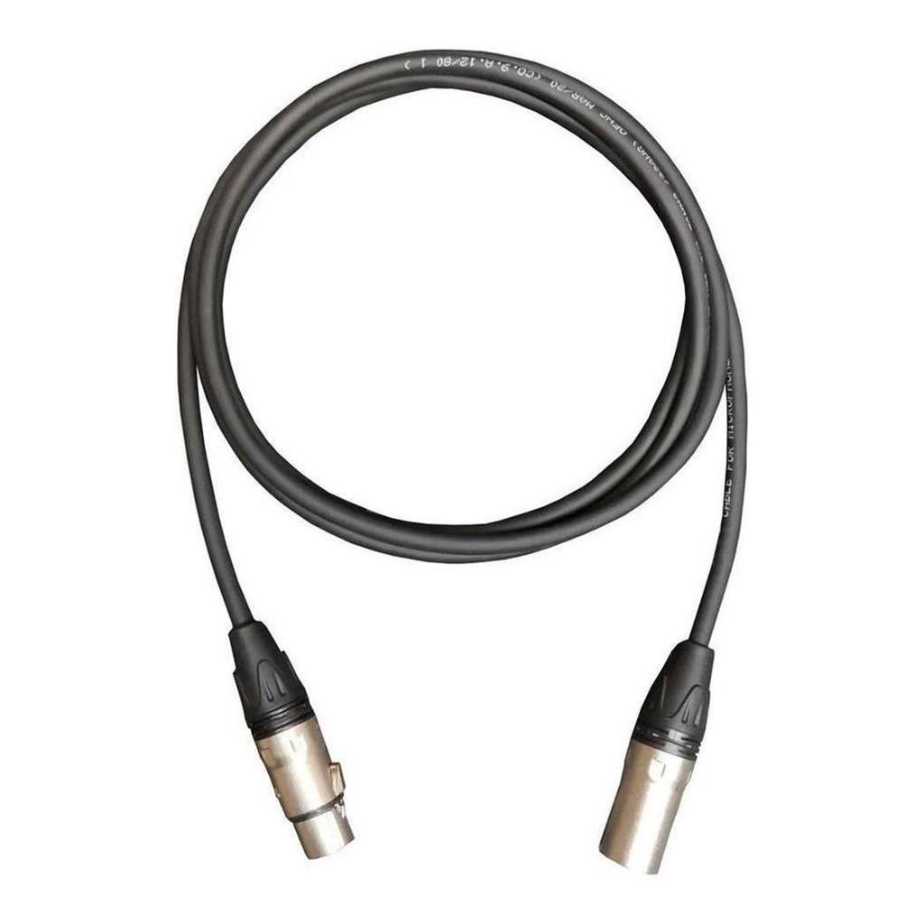 Cabo Microfone Xlr Canon Balanceado Macho X Femea 3 Metros