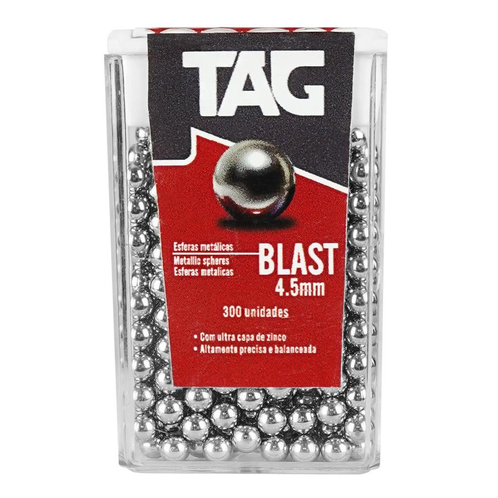 6un - Esfera De Aço Blast Bb 4.5mm 300un - Tag