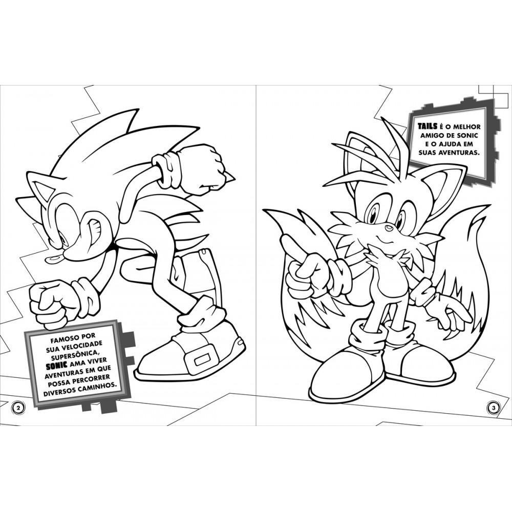 Livro Aquarela Sonic - Cores E Aventura