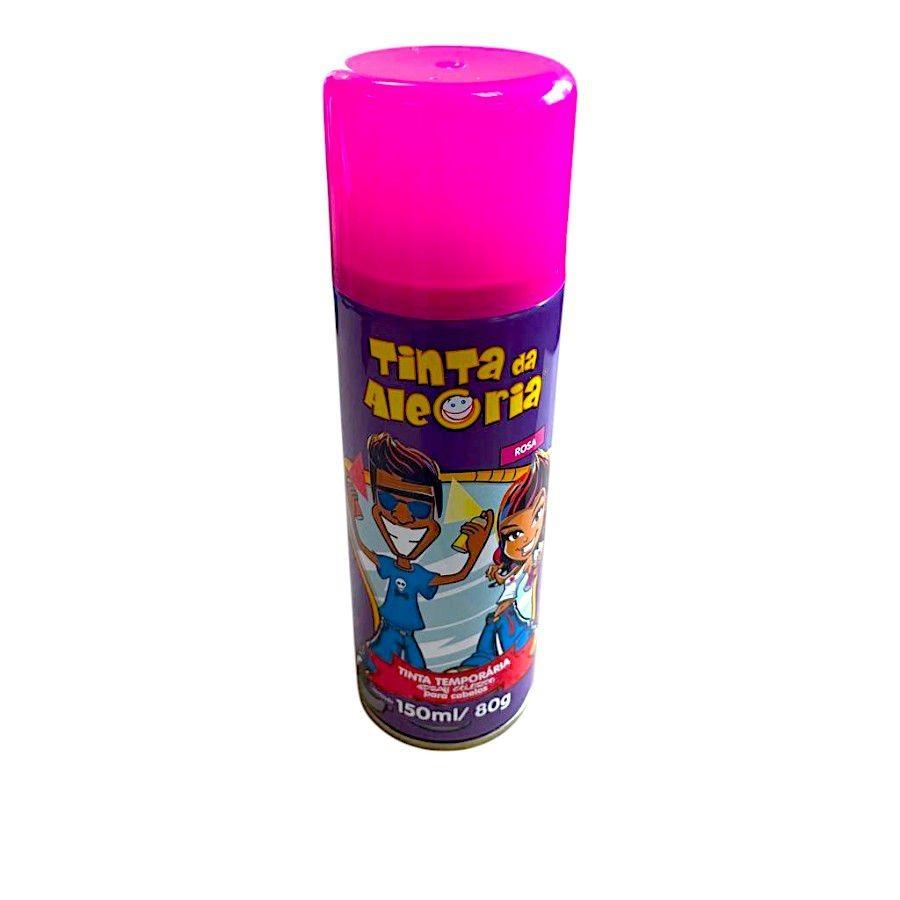 Tinta Spray Para Cabelos 150 Ml - Rosa - Tinta Da Alegria - 1 Unidade - Rizzo