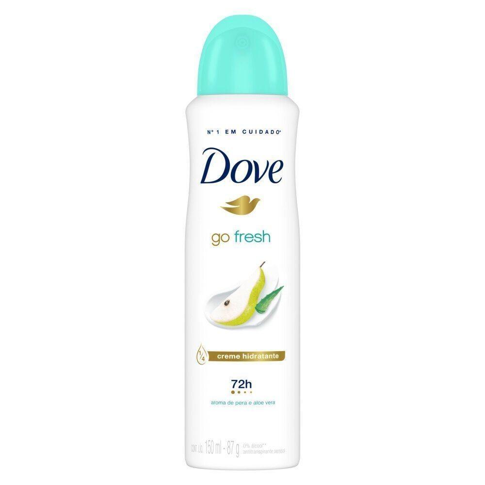Desodorante Antitranspirante Aerosol Dove Go Fresh Pera E Aloe Vera 150ml