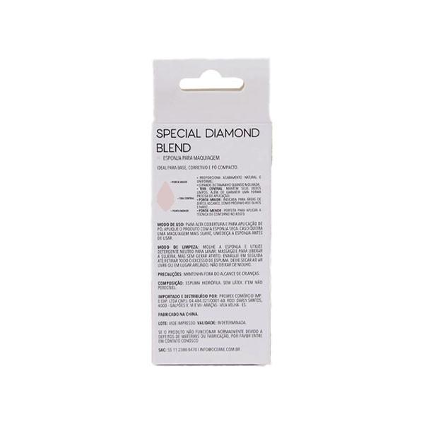 Esponja Maquiagem Oceane Special Diamond Blend Nude Escuro