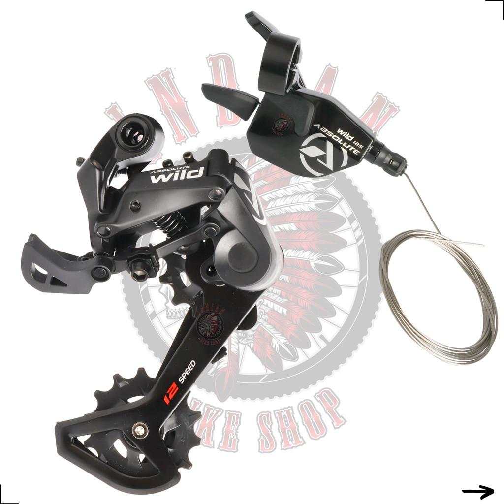Grupo Relação Absolute Wild 2 12V Cassete K7 11/50 Coroa 34D Câmbio Alavanca Corrente Kmc 1X12 Mtb