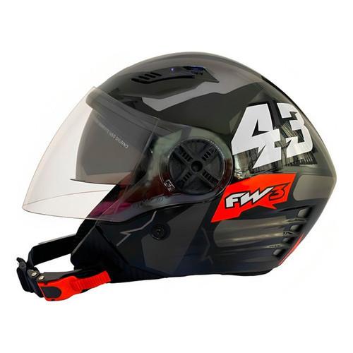 Capacete FW3 X Open Up 43 Grafite 56