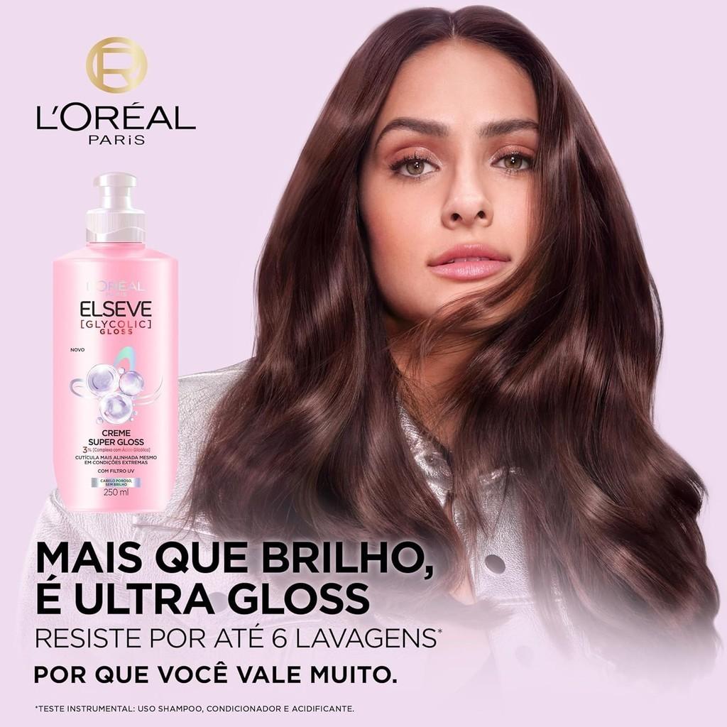Creme Para Pentear Elseve Glycolic Super Gloss 250ml
