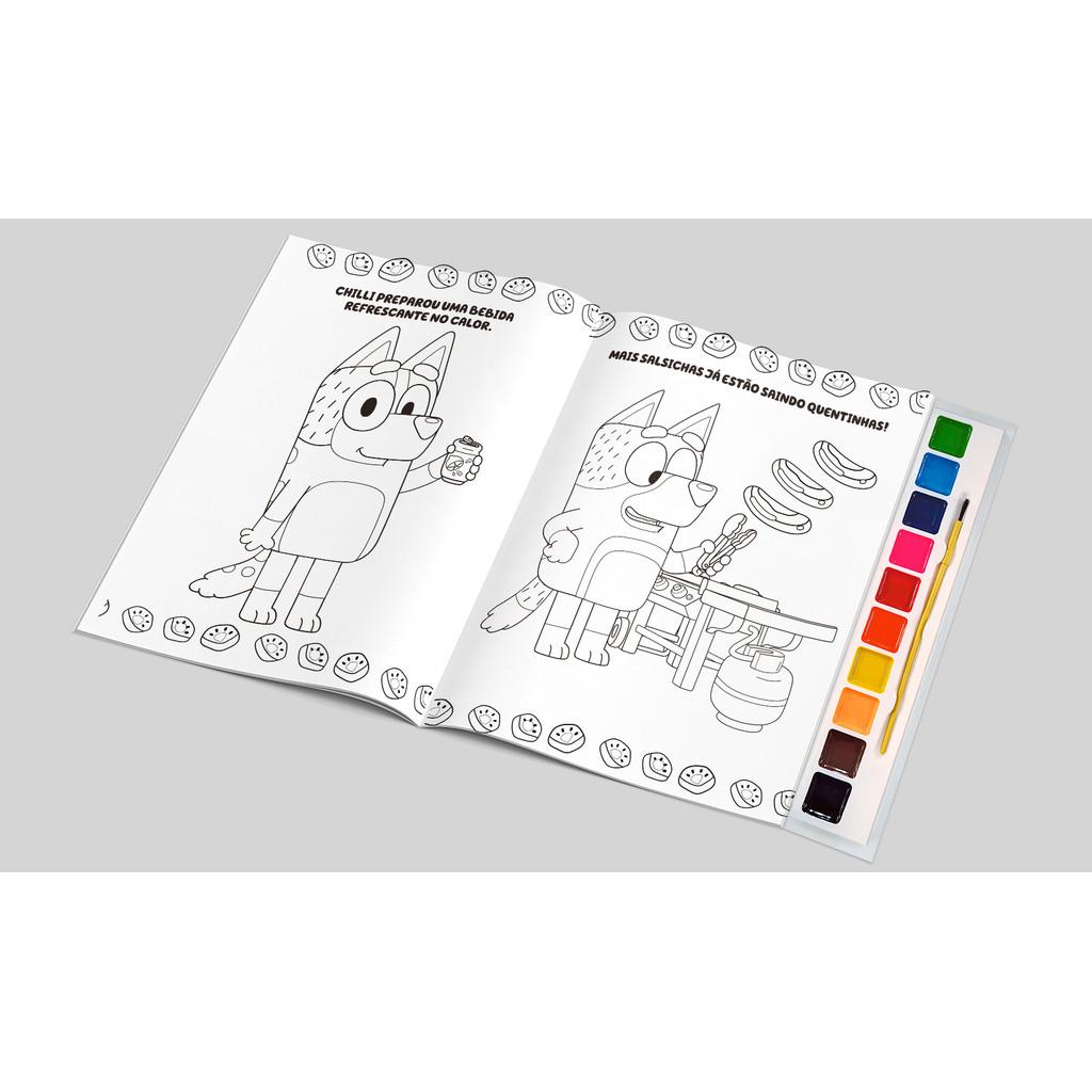 Bluey Prancheta Para Pintar