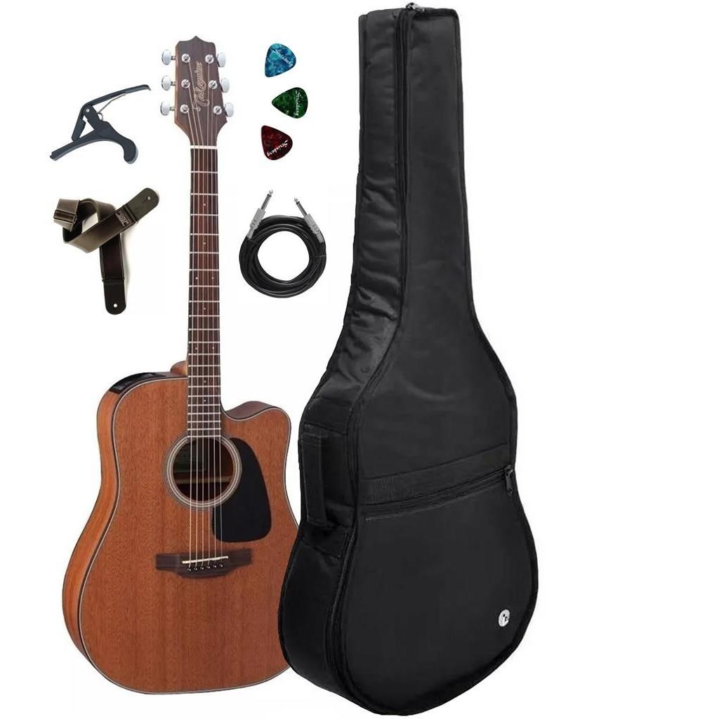 Violao Takamine Gd11mce + Kit Capa Correia Couro+ Acessorios