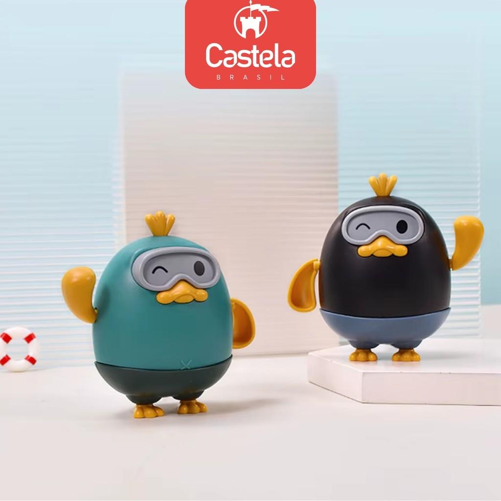 Brinquedo De Banho Infantil Pato Sortido C/Movimentos A Corda - Castela