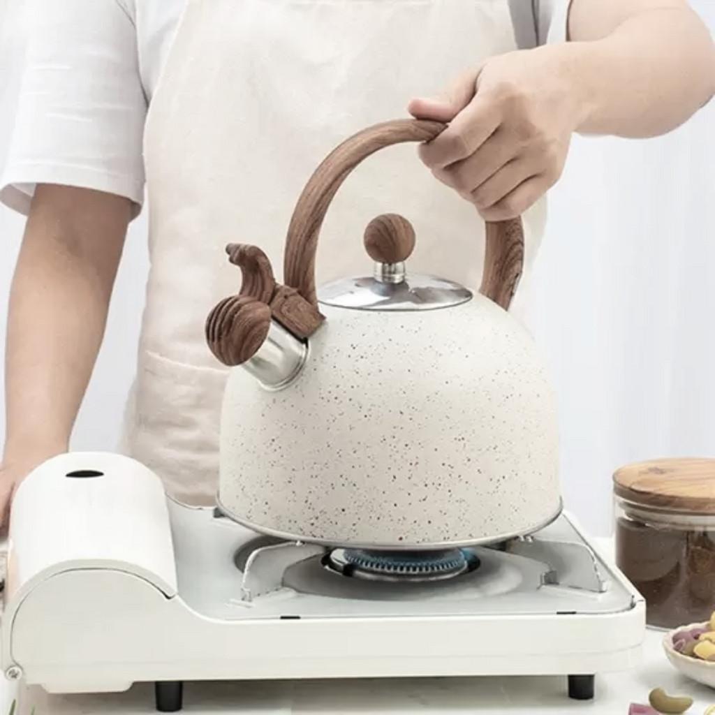 Chaleira Com Apito Aço Inox Vanilla 2 Litros Alça Baquelite Leiteira