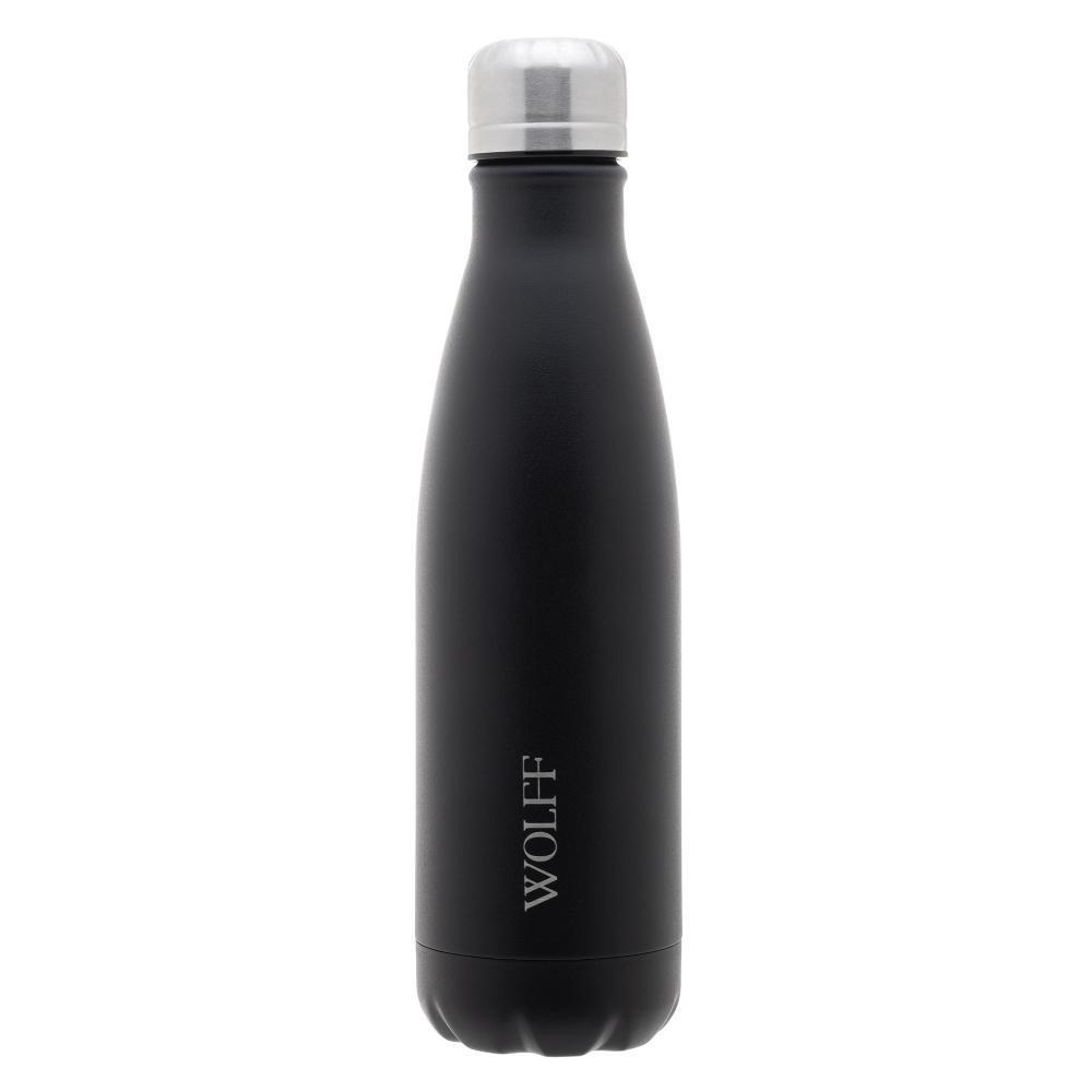 Garrafa Térmica Wolff Ice De Aço Inox Parede Dupla Preta