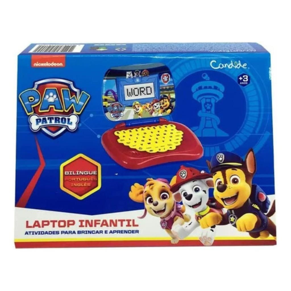Laptop Infantil Educativo Candide Patrulha Canina Bilíngue