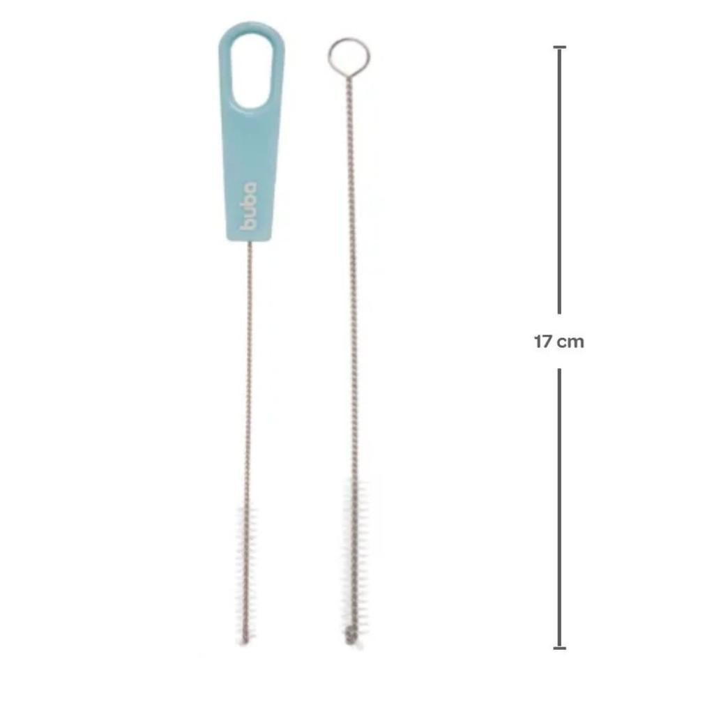 Kit Escovas De Limpeza Para Canudo Azul 09736 - Buba