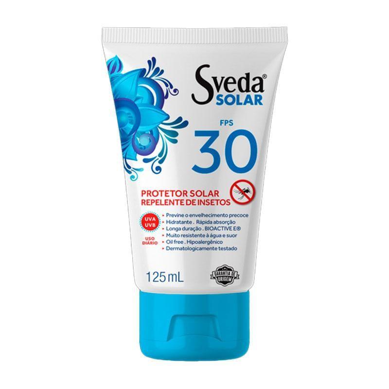 Protetor Solar Repelente De Insetos Sveda Solar Fps30 125ml