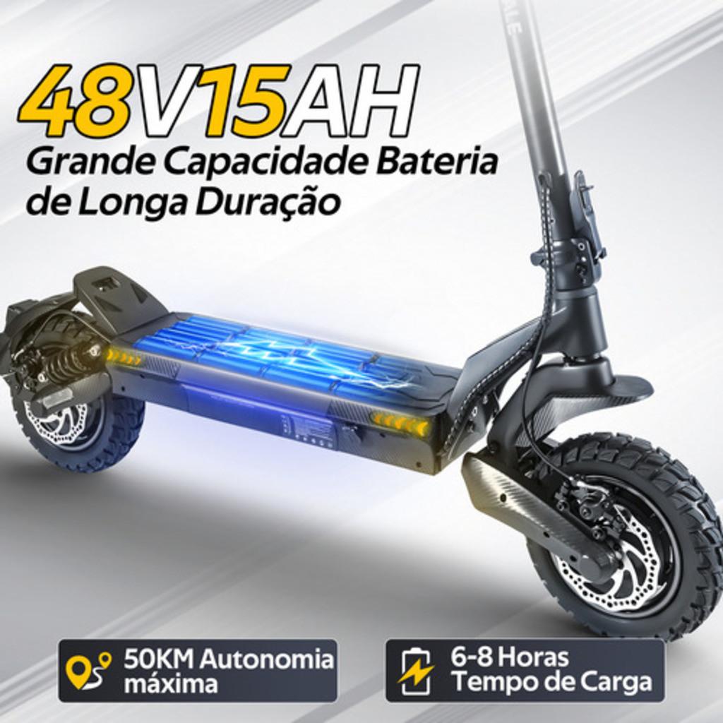 Honeywhale T5 Patinete Elétrico Scooter 45km 60km/h 750w 2 Motor Duplo