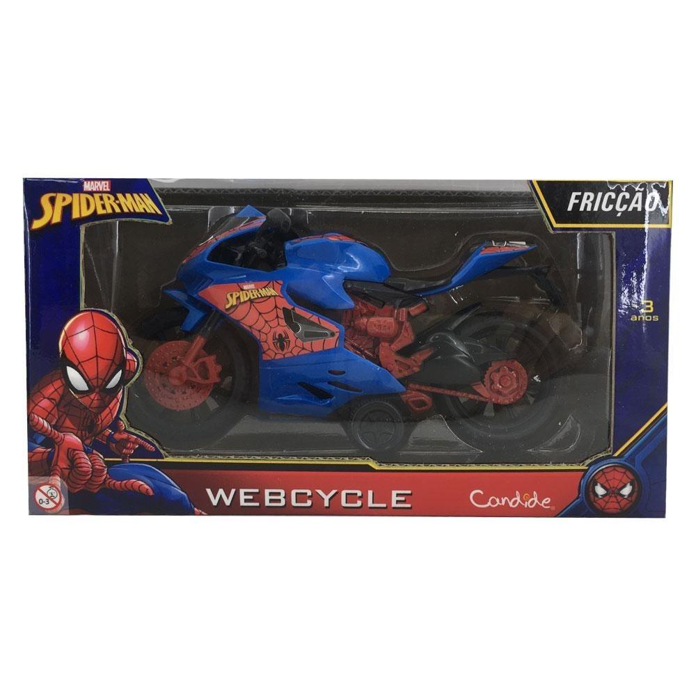 Kit Laptop Spider-man + Moto Homem Aranha Webcycle