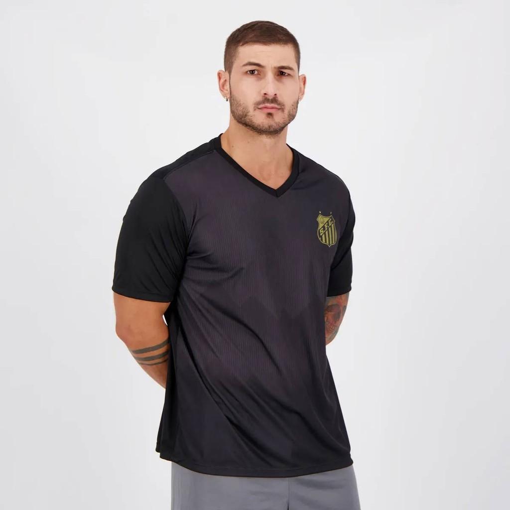 Camisa Santos Neymar Jr 10 Parrot Preta