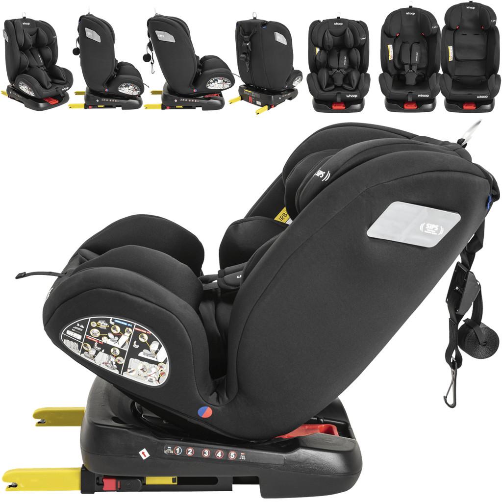 Cadeirinha Para Carro Kiddo Universe 360 Isofix 0 A 36kg Preta