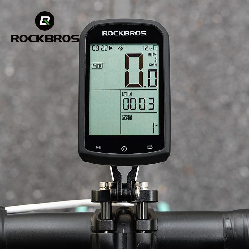 Rockbros Velocímetro Suporte Extensível Integrado De Alumínio De Liga De Montagem Para Garmin Wahoo Bryton