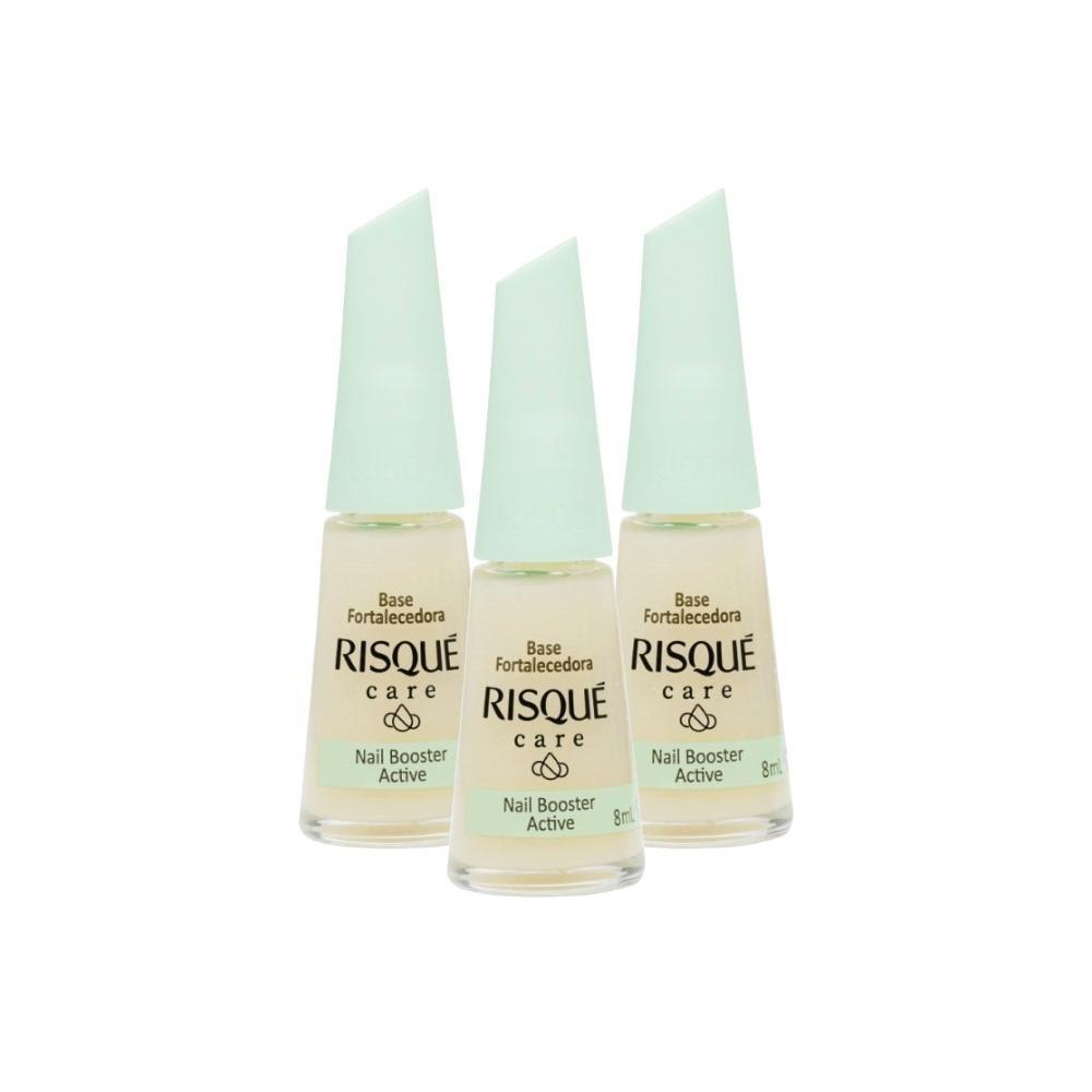 Kit Esmalte Risqué Care Fortacelecor De Unhas (3 Unidades)