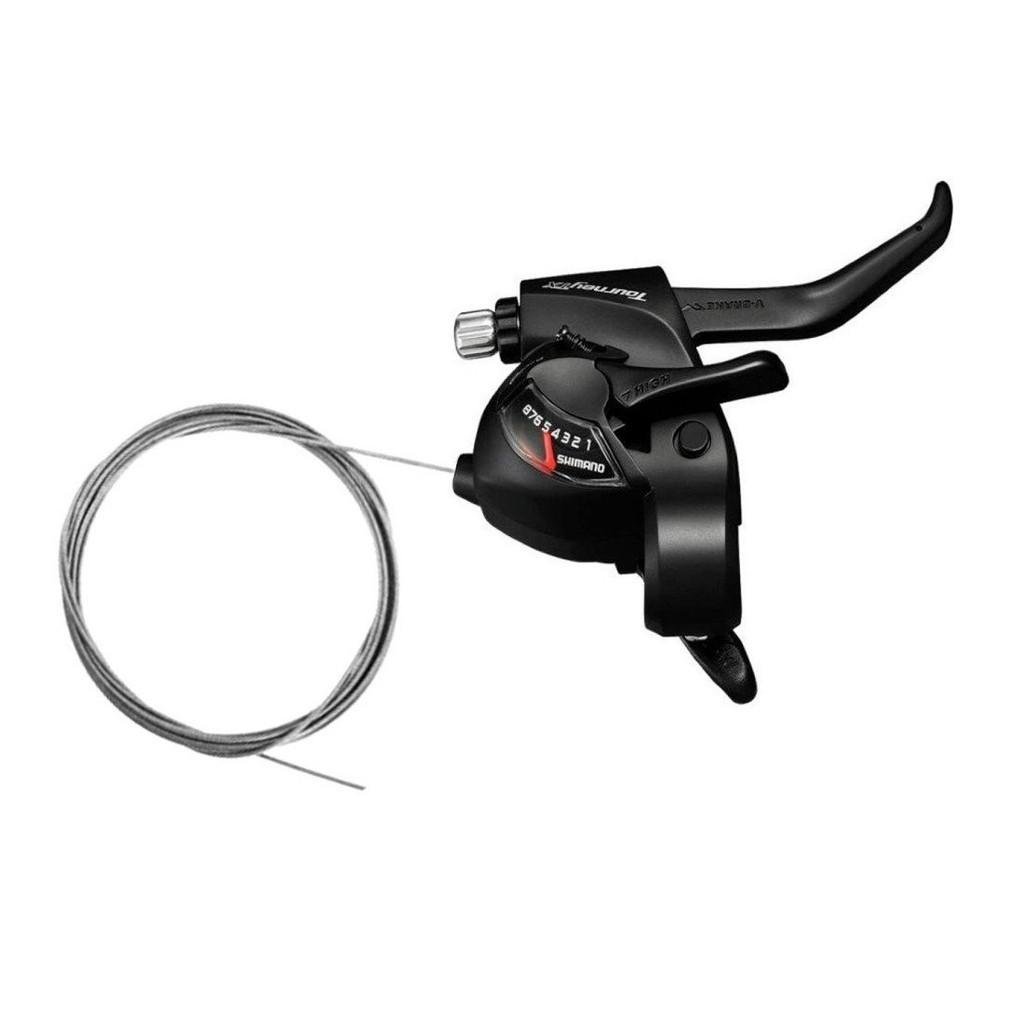 Par Alavanca Câmbio/freio Shimano Tourney Tx St-tx800 V-brake Ou Disco Mecânico - 3x8v