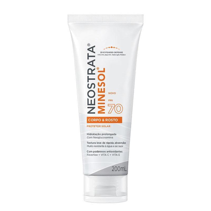 Protetor Solar Neostrata Minesol Corpo E Rosto Fps70 200ml
