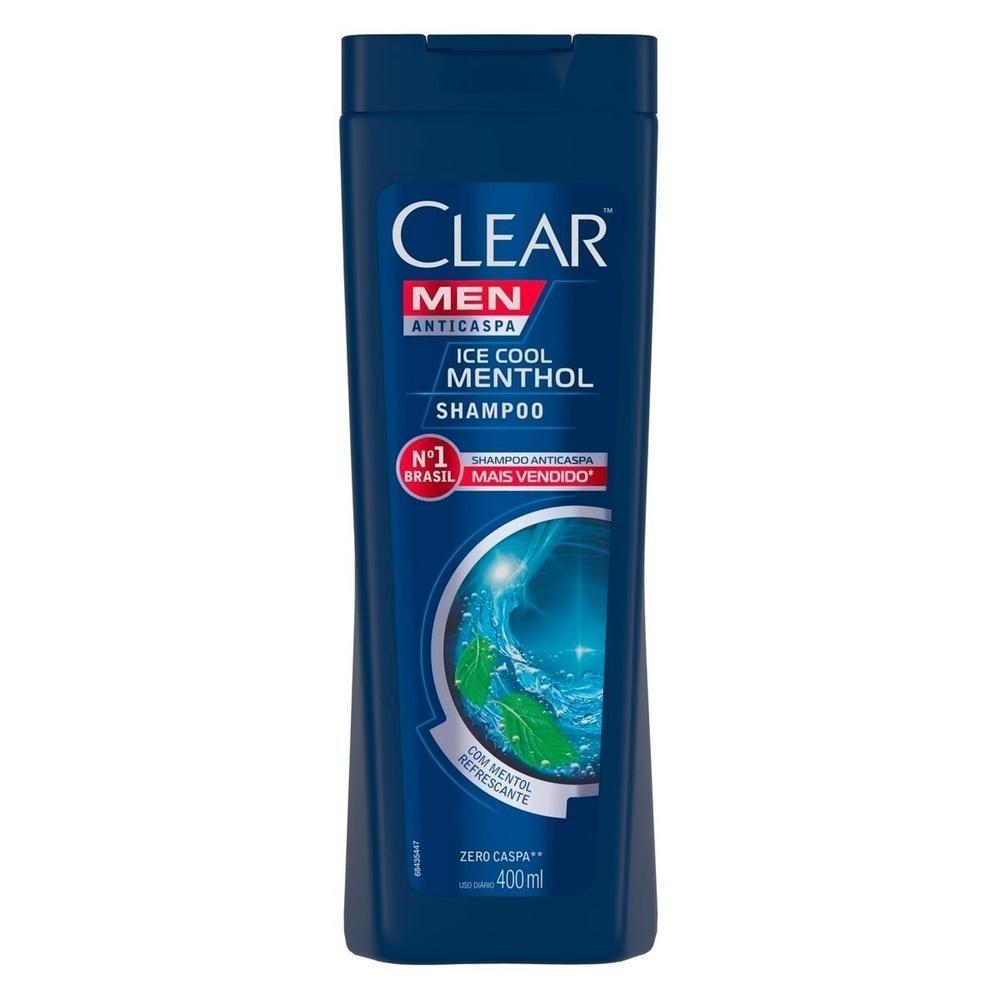 Shampoo Anticaspa Clear Men Ice Cool Mentol 400ml