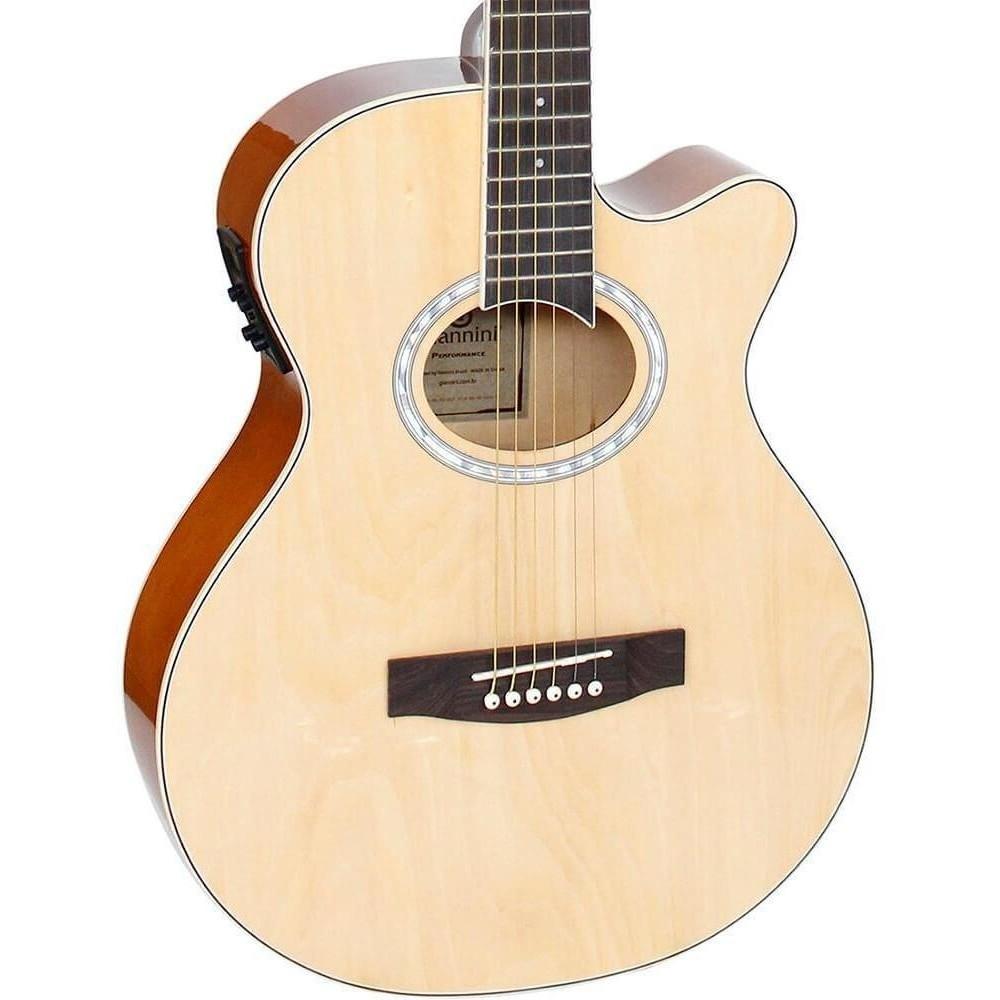 Violão Elétrico Giannini Gsf-1d Natural Kit Capa Completo