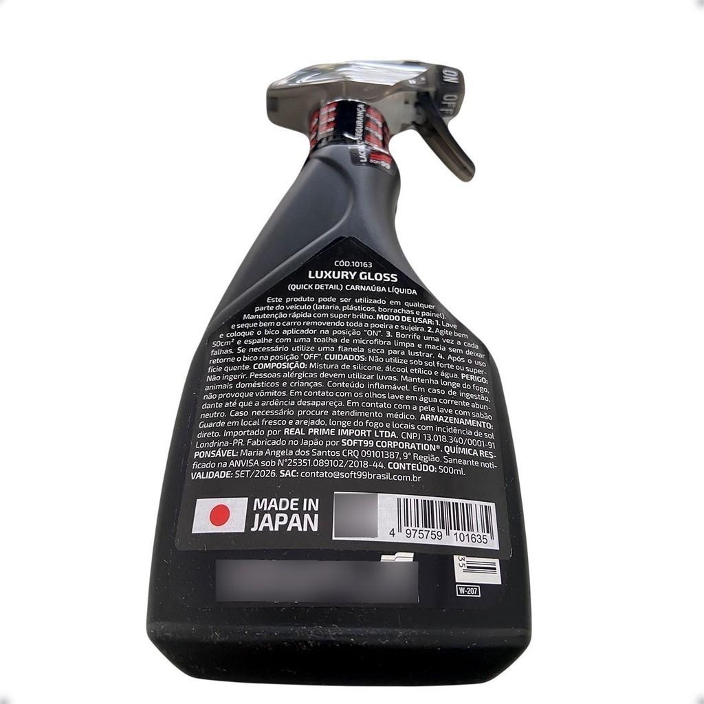 Cera Liquida De Alto Brilho Soft99 Luxury Carro Moto Brilho