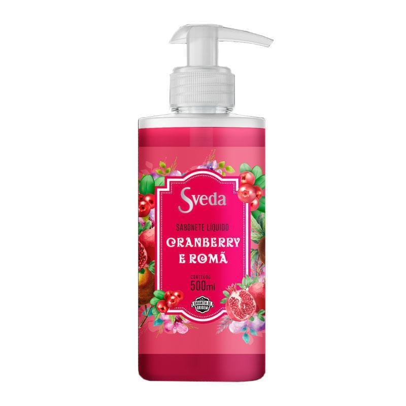 Sabonete Líquido Sveda Cranberry E Romã 500ml