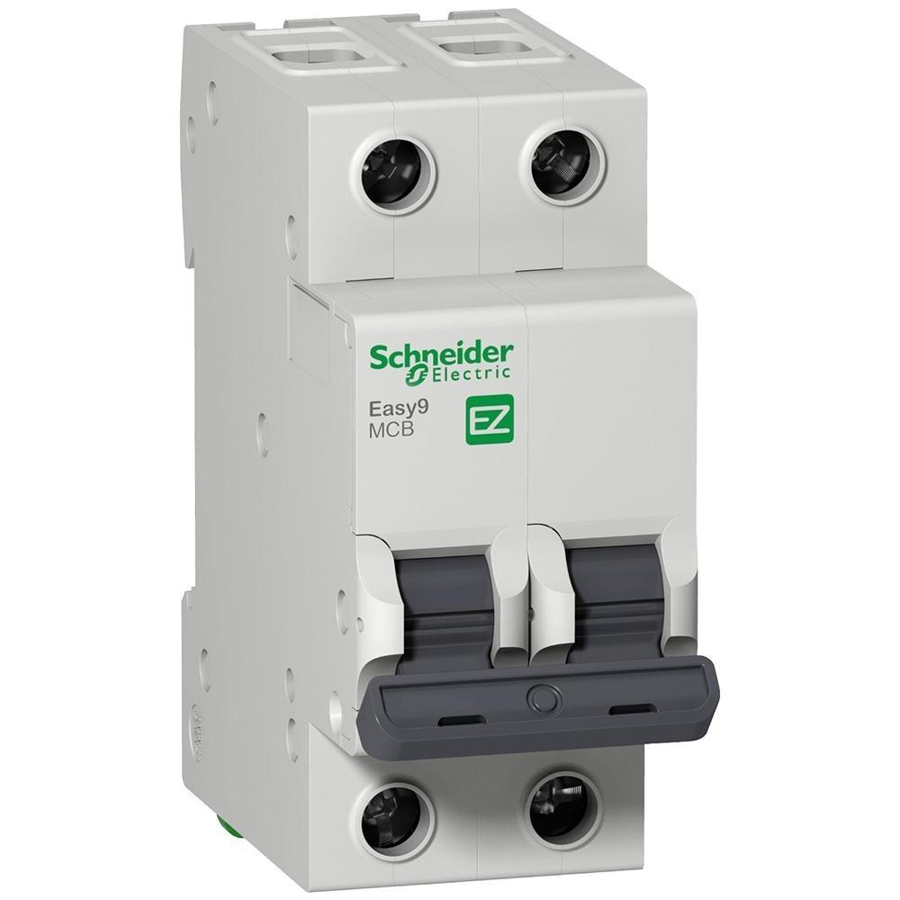 Disjuntor Bipolar Schneider Easy9 3KA Curva C 16A - Ez9f33216