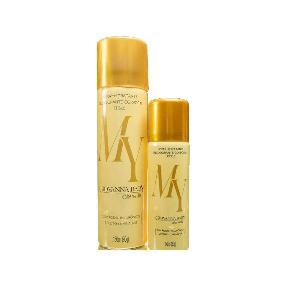 Kit Giovanna Baby My Desodorante Aerosol 150ml + 50ml Dolce Vanilla