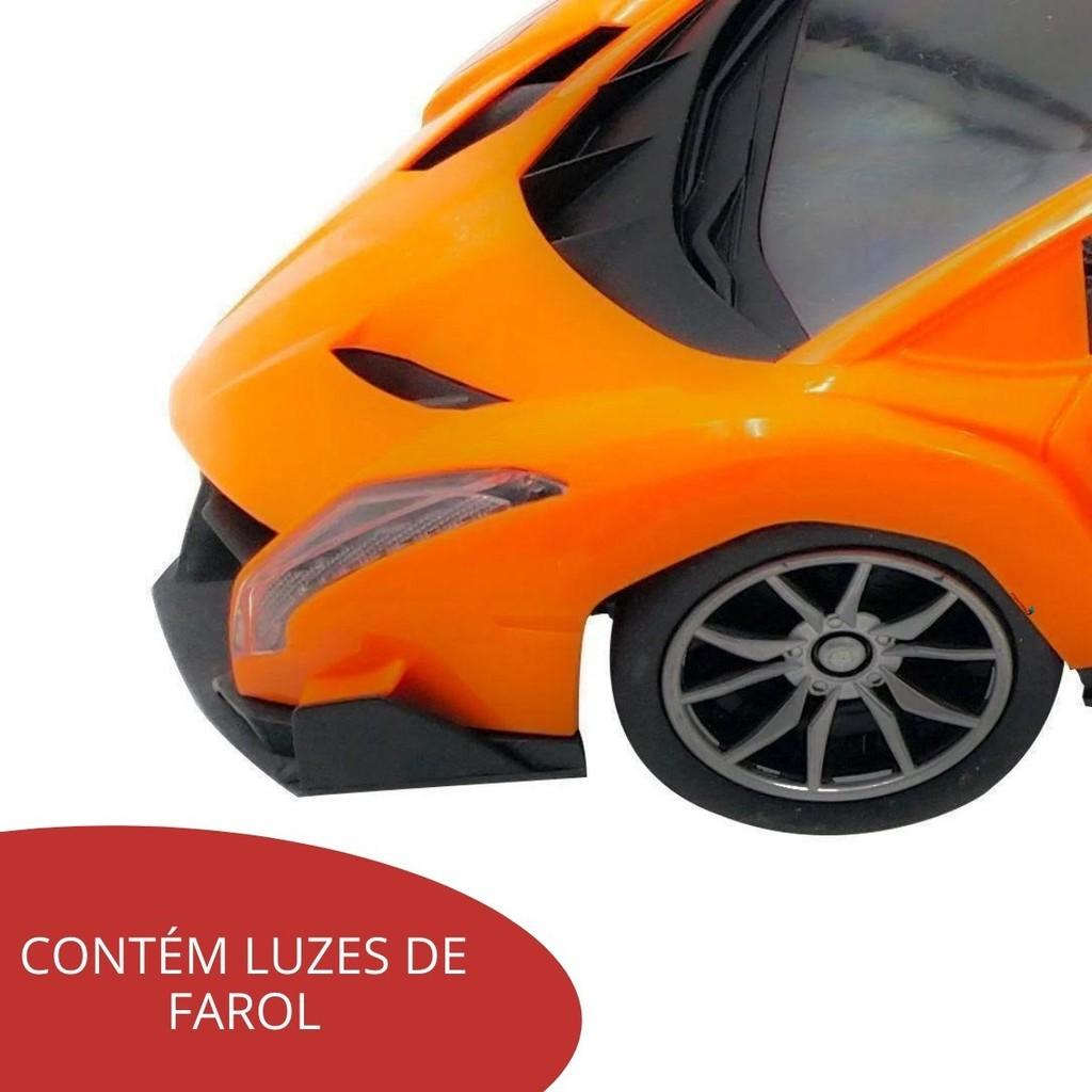 Carrinho Controle Remoto 1 16 Carro Laranja - Bw025lr